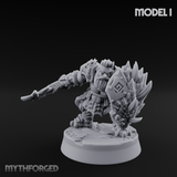 Smouldering Fire Dwarf Fighters I Miniature for Dungeons and Dragons, Pathfinder or other TTRPGs