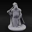 Hammer Shouldering Human Cleric Miniature for Dungeons and Dragons, Pathfinder or other TTRPGs