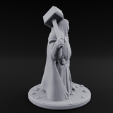 Hammer Shouldering Human Cleric Miniature for Dungeons and Dragons, Pathfinder or other TTRPGs
