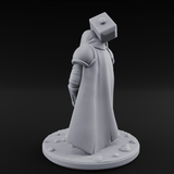 Hammer Shouldering Human Cleric Miniature for Dungeons and Dragons, Pathfinder or other TTRPGs