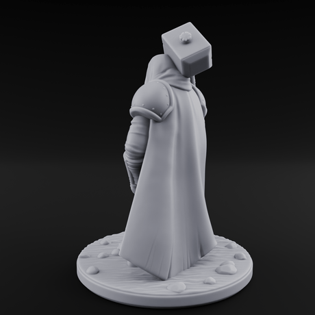 Hammer Shouldering Human Cleric Miniature for Dungeons and Dragons, Pathfinder or other TTRPGs