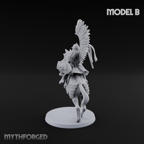 Hussar Charging Lancer Cavalry Set B Miniature for Dungeons and Dragons, Pathfinder or other TTRPGs