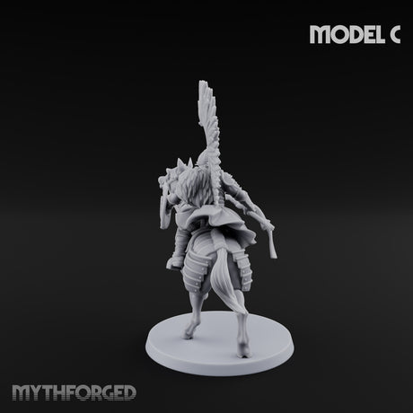 Hussar Charging Lancer Cavalry Set C Miniature for Dungeons and Dragons, Pathfinder or other TTRPGs