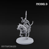 Hussar Charging Lancer Cavalry Set D Miniature for Dungeons and Dragons, Pathfinder or other TTRPGs