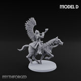 Hussar Charging Lancer Cavalry Set D Miniature for Dungeons and Dragons, Pathfinder or other TTRPGs