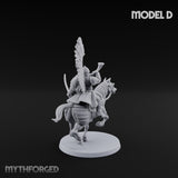 Hussar Charging Lancer Cavalry Set D Miniature for Dungeons and Dragons, Pathfinder or other TTRPGs