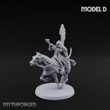Hussar Charging Lancer Cavalry Set D Miniature for Dungeons and Dragons, Pathfinder or other TTRPGs
