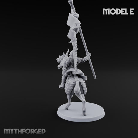 Hussar Charging Lancer Cavalry Set E Miniature for Dungeons and Dragons, Pathfinder or other TTRPGs