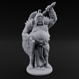 Belly Out Brawling Ogre Gladiator Miniature for Dungeons and Dragons, Pathfinder or other TTRPGs