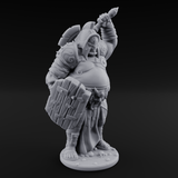 Belly Out Brawling Ogre Gladiator Miniature for Dungeons and Dragons, Pathfinder or other TTRPGs