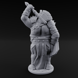Belly Out Brawling Ogre Gladiator Miniature for Dungeons and Dragons, Pathfinder or other TTRPGs