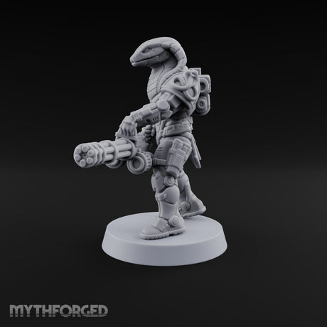 Spins Up Before It Strikes Yuan-ti Pureblood Cobra Heavy Gunner with Rotary Cannon — 1