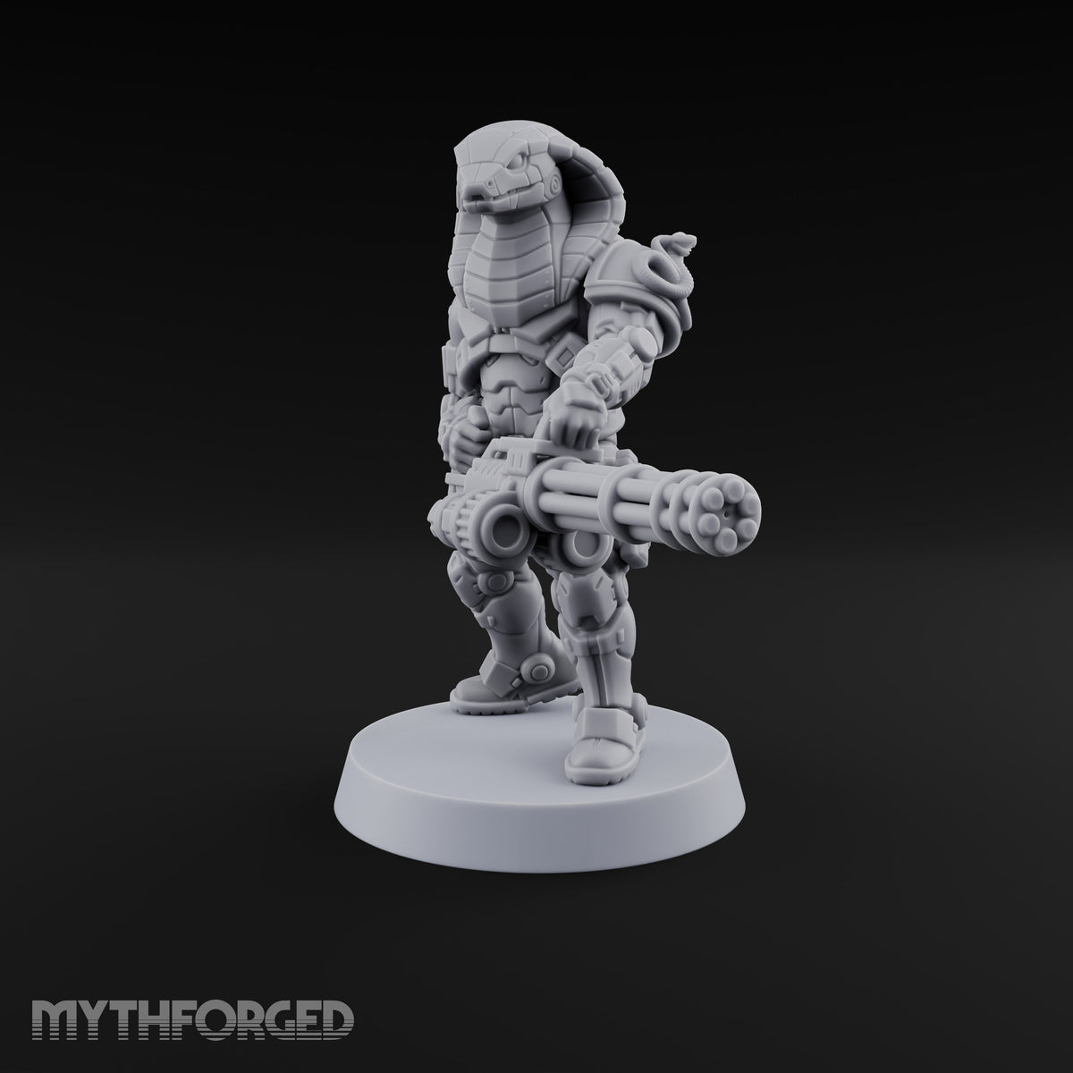Spins Up Before It Strikes Yuan-ti Pureblood Cobra Heavy Gunner with Rotary Cannon — 1