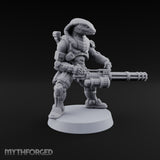Spins Up Before It Strikes Yuan-ti Pureblood Cobra Heavy Gunner with Rotary Cannon — 2