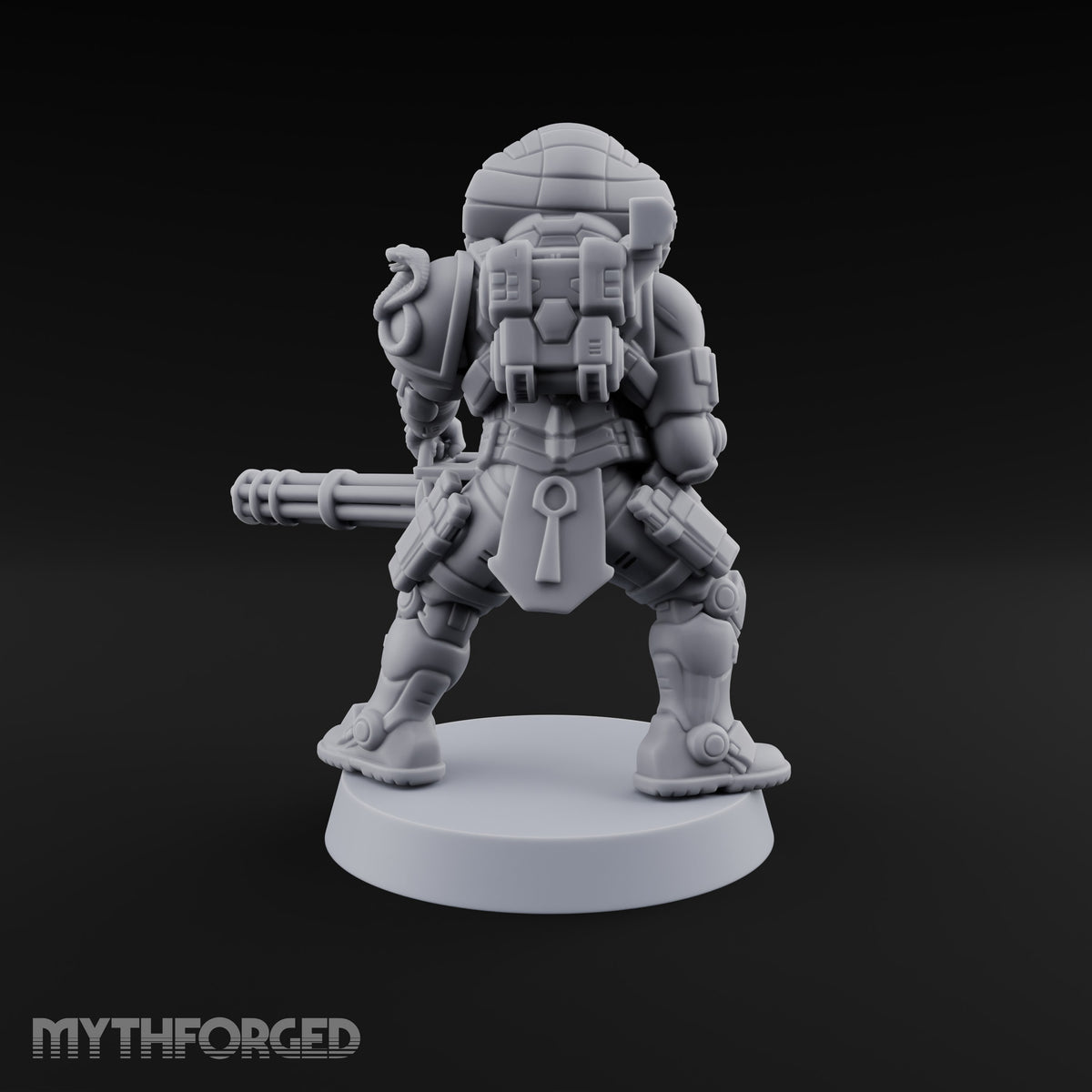 Spins Up Before It Strikes Yuan-ti Pureblood Cobra Heavy Gunner with Rotary Cannon — 2