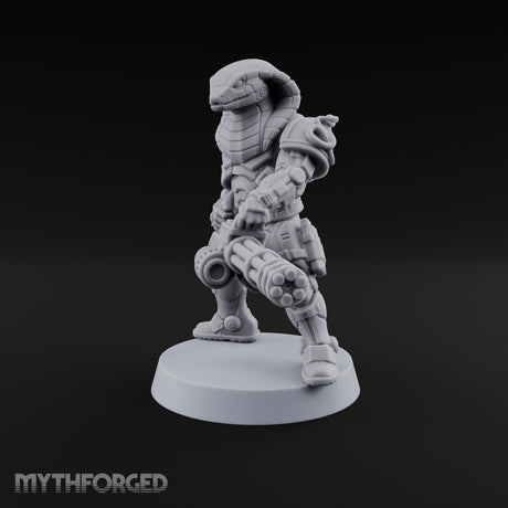 Spins Up Before It Strikes Yuan-ti Pureblood Cobra Heavy Gunner with Rotary Cannon — 2