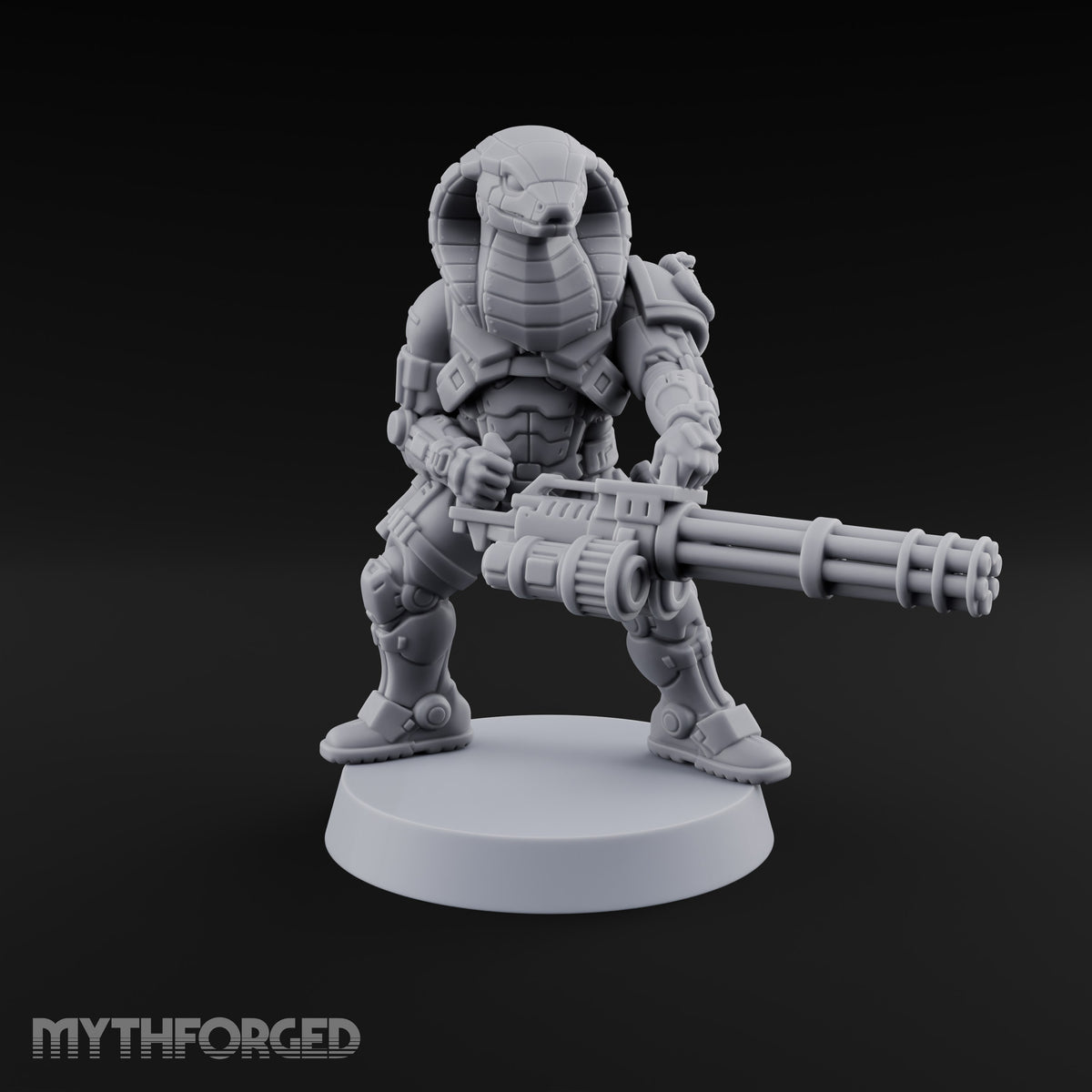 Spins Up Before It Strikes Yuan-ti Pureblood Cobra Heavy Gunner with Rotary Cannon — 2