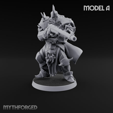 Heavy Weapon Toting Anointed Gunner A Miniature for Dungeons and Dragons, Pathfinder or other TTRPGs