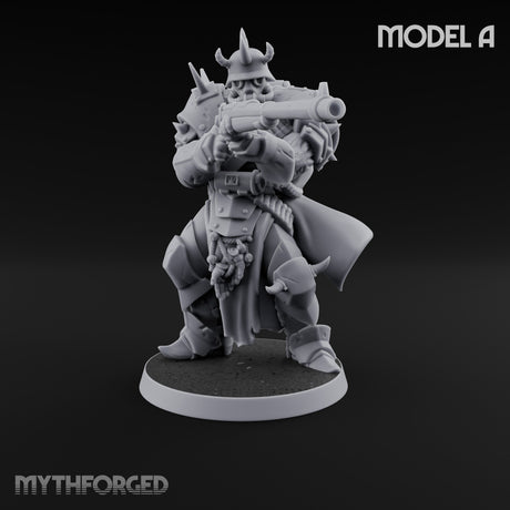 Heavy Weapon Toting Anointed Gunner A Miniature for Dungeons and Dragons, Pathfinder or other TTRPGs