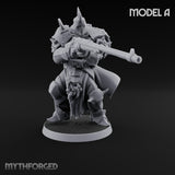 Heavy Weapon Toting Anointed Gunner A Miniature for Dungeons and Dragons, Pathfinder or other TTRPGs