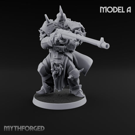 Heavy Weapon Toting Anointed Gunner A Miniature for Dungeons and Dragons, Pathfinder or other TTRPGs