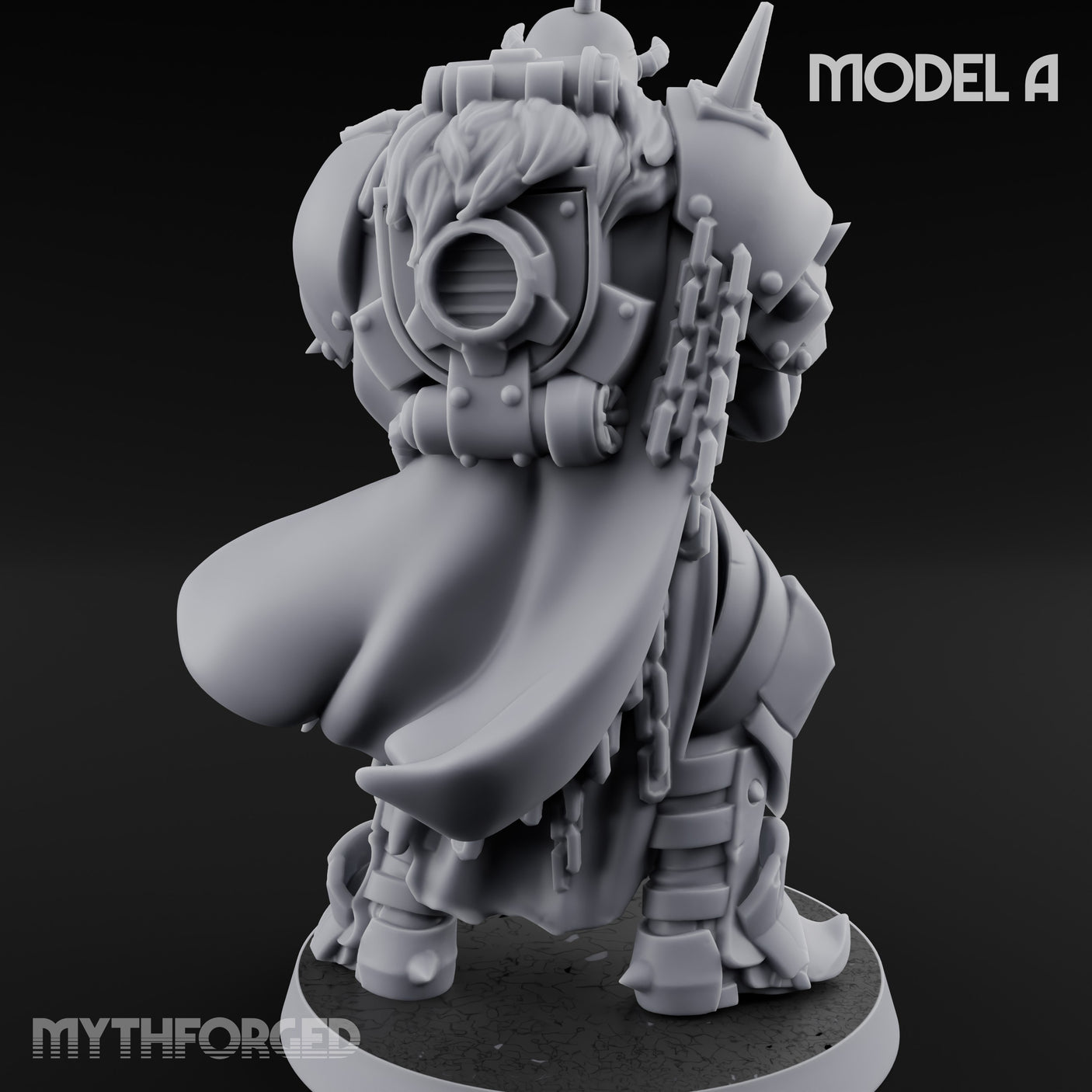 Heavy Weapon Toting Anointed Gunner A Miniature for Dungeons and Dragons, Pathfinder or other TTRPGs
