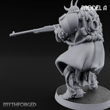 Heavy Weapon Toting Anointed Gunner A Miniature for Dungeons and Dragons, Pathfinder or other TTRPGs
