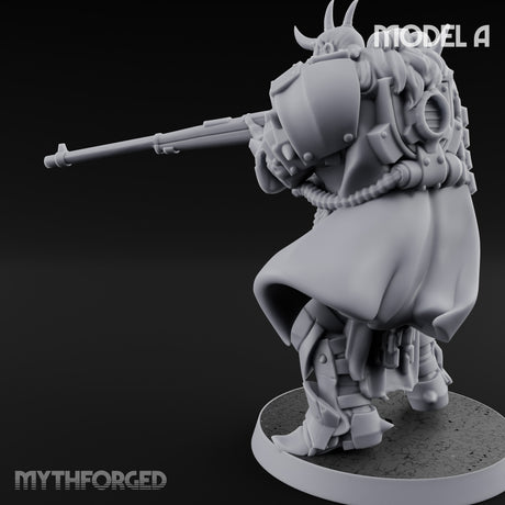Heavy Weapon Toting Anointed Gunner A Miniature for Dungeons and Dragons, Pathfinder or other TTRPGs