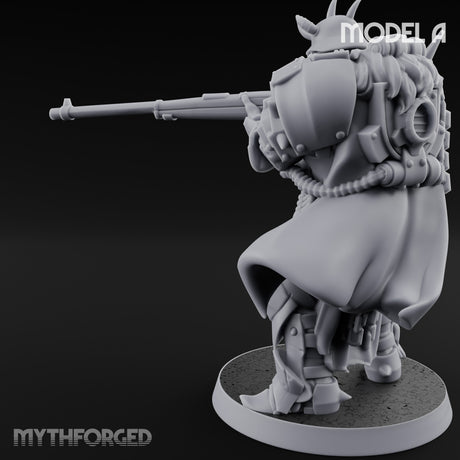 Heavy Weapon Toting Anointed Gunner A Miniature for Dungeons and Dragons, Pathfinder or other TTRPGs