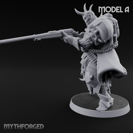 Heavy Weapon Toting Anointed Gunner A Miniature for Dungeons and Dragons, Pathfinder or other TTRPGs