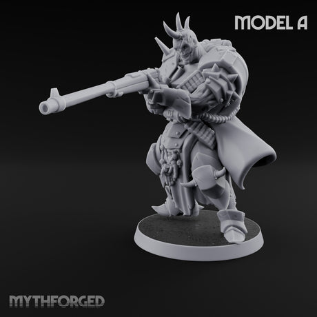 Heavy Weapon Toting Anointed Gunner A Miniature for Dungeons and Dragons, Pathfinder or other TTRPGs