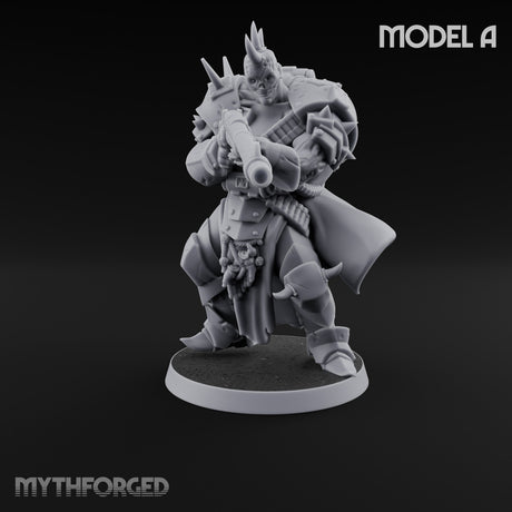 Heavy Weapon Toting Anointed Gunner A Miniature for Dungeons and Dragons, Pathfinder or other TTRPGs
