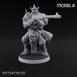 Heavy Weapon Toting Anointed Gunner A Miniature for Dungeons and Dragons, Pathfinder or other TTRPGs