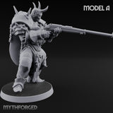 Heavy Weapon Toting Anointed Gunner A Miniature for Dungeons and Dragons, Pathfinder or other TTRPGs