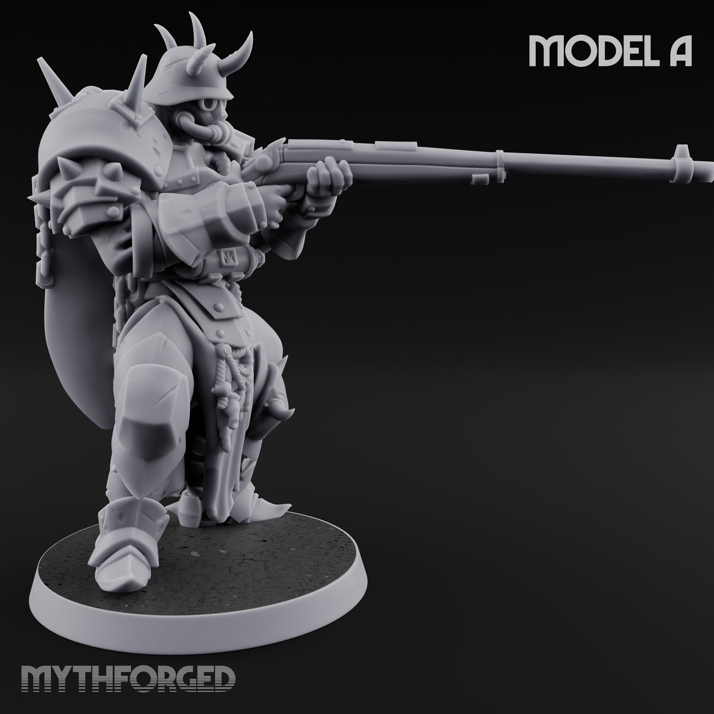 Heavy Weapon Toting Anointed Gunner A Miniature for Dungeons and Dragons, Pathfinder or other TTRPGs
