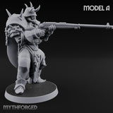 Heavy Weapon Toting Anointed Gunner A Miniature for Dungeons and Dragons, Pathfinder or other TTRPGs