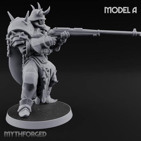 Heavy Weapon Toting Anointed Gunner A Miniature for Dungeons and Dragons, Pathfinder or other TTRPGs