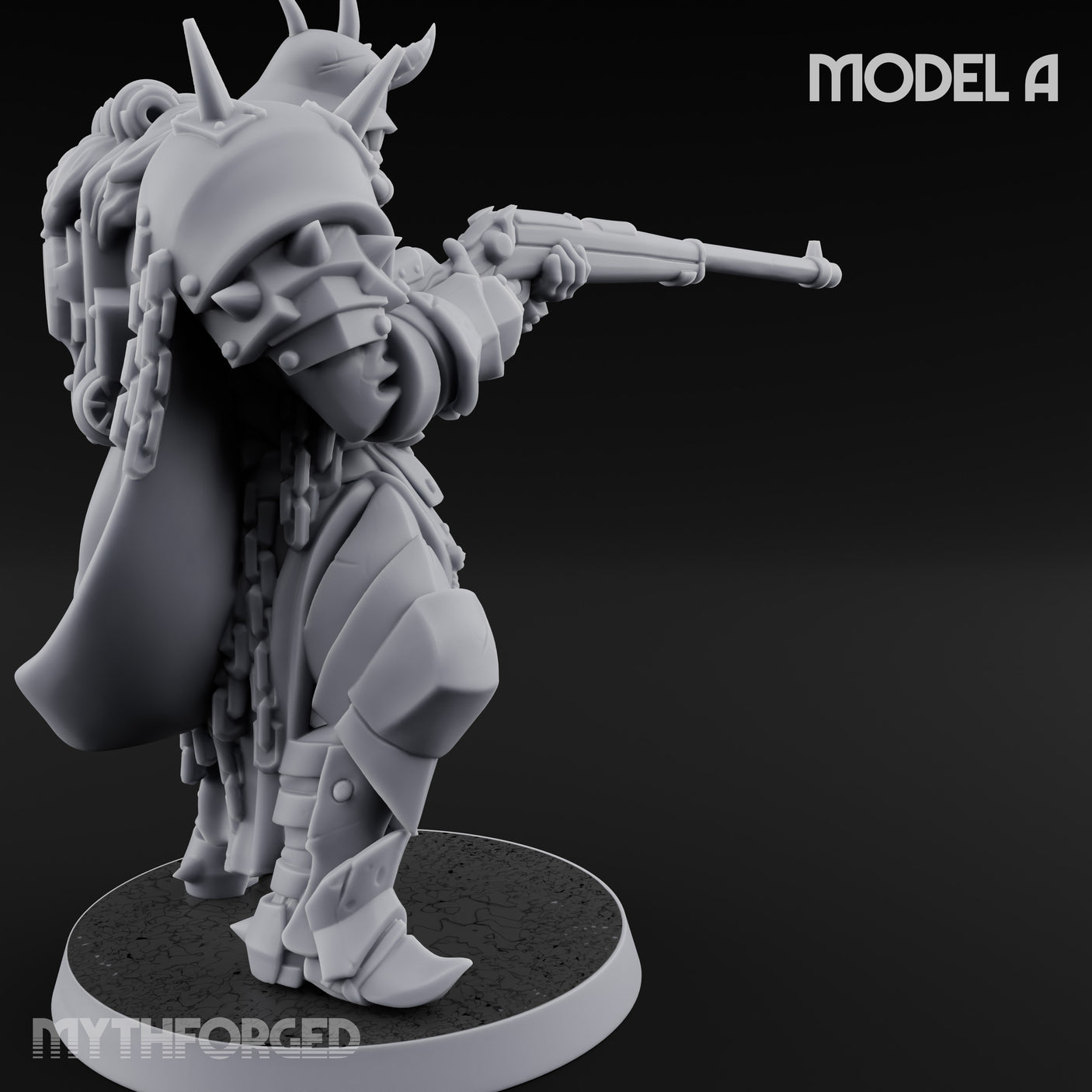 Heavy Weapon Toting Anointed Gunner A Miniature for Dungeons and Dragons, Pathfinder or other TTRPGs