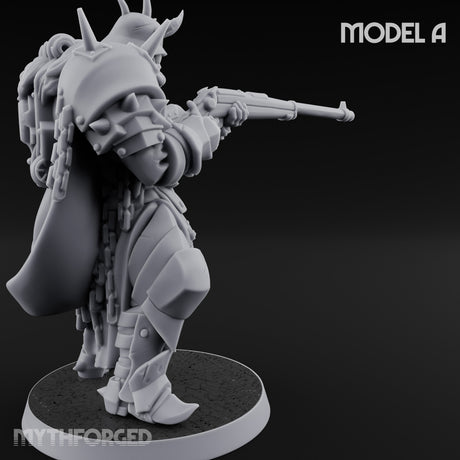 Heavy Weapon Toting Anointed Gunner A Miniature for Dungeons and Dragons, Pathfinder or other TTRPGs