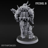 Heavy Weapon Toting Anointed Gunner B Miniature for Dungeons and Dragons, Pathfinder or other TTRPGs