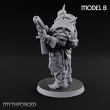 Heavy Weapon Toting Anointed Gunner B Miniature for Dungeons and Dragons, Pathfinder or other TTRPGs