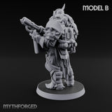 Heavy Weapon Toting Anointed Gunner B Miniature for Dungeons and Dragons, Pathfinder or other TTRPGs