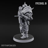 Heavy Weapon Toting Anointed Gunner B Miniature for Dungeons and Dragons, Pathfinder or other TTRPGs