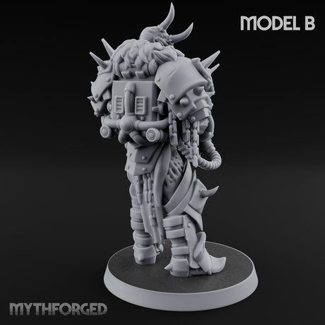 Heavy Weapon Toting Anointed Gunner B Miniature for Dungeons and Dragons, Pathfinder or other TTRPGs