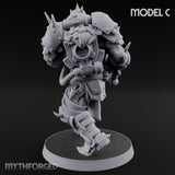 Heavy Weapon Toting Anointed Gunner C Miniature for Dungeons and Dragons, Pathfinder or other TTRPGs