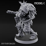 Heavy Weapon Toting Anointed Gunner C Miniature for Dungeons and Dragons, Pathfinder or other TTRPGs