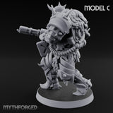 Heavy Weapon Toting Anointed Gunner C Miniature for Dungeons and Dragons, Pathfinder or other TTRPGs