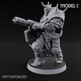 Heavy Weapon Toting Anointed Gunner C Miniature for Dungeons and Dragons, Pathfinder or other TTRPGs