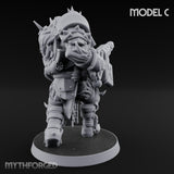 Heavy Weapon Toting Anointed Gunner C Miniature for Dungeons and Dragons, Pathfinder or other TTRPGs