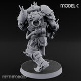 Heavy Weapon Toting Anointed Gunner C Miniature for Dungeons and Dragons, Pathfinder or other TTRPGs
